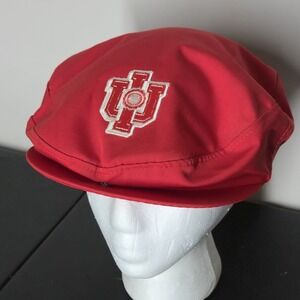 Vintage Indiana Hoosiers Flat Cap Peaky Newsboy Hat Collegiate University IU